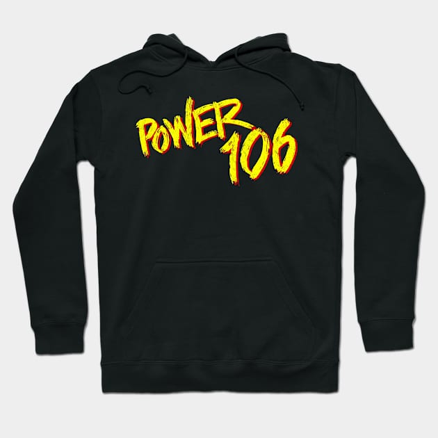 Power 106 KCHX Midland TX / Defunct 1990s Radio Station Hoodie by CultOfRomance